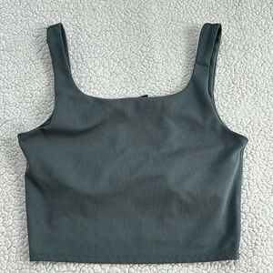 90 Degree by Reflex Ribbed Cropped Crop Tank Top, Size small